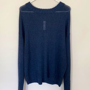 Something Navy- Navy Sweater Large